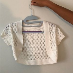 kids cropped cardigan